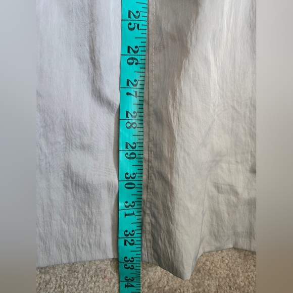 KARL LAGERFELD Muted Misty Silver Water Resistant Jacket With Hidden Hood. Large - Picture 16 of 16